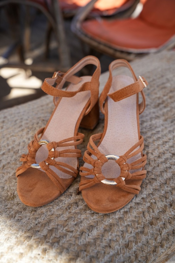 Talons Camel Tressé FLORES