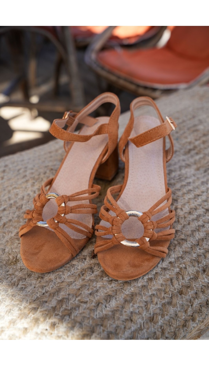 Talons Camel Tressé FLORES