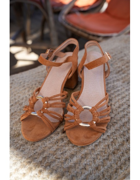 Talons Camel Tressé FLORES