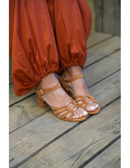 Talons Camel Tressé FLORES