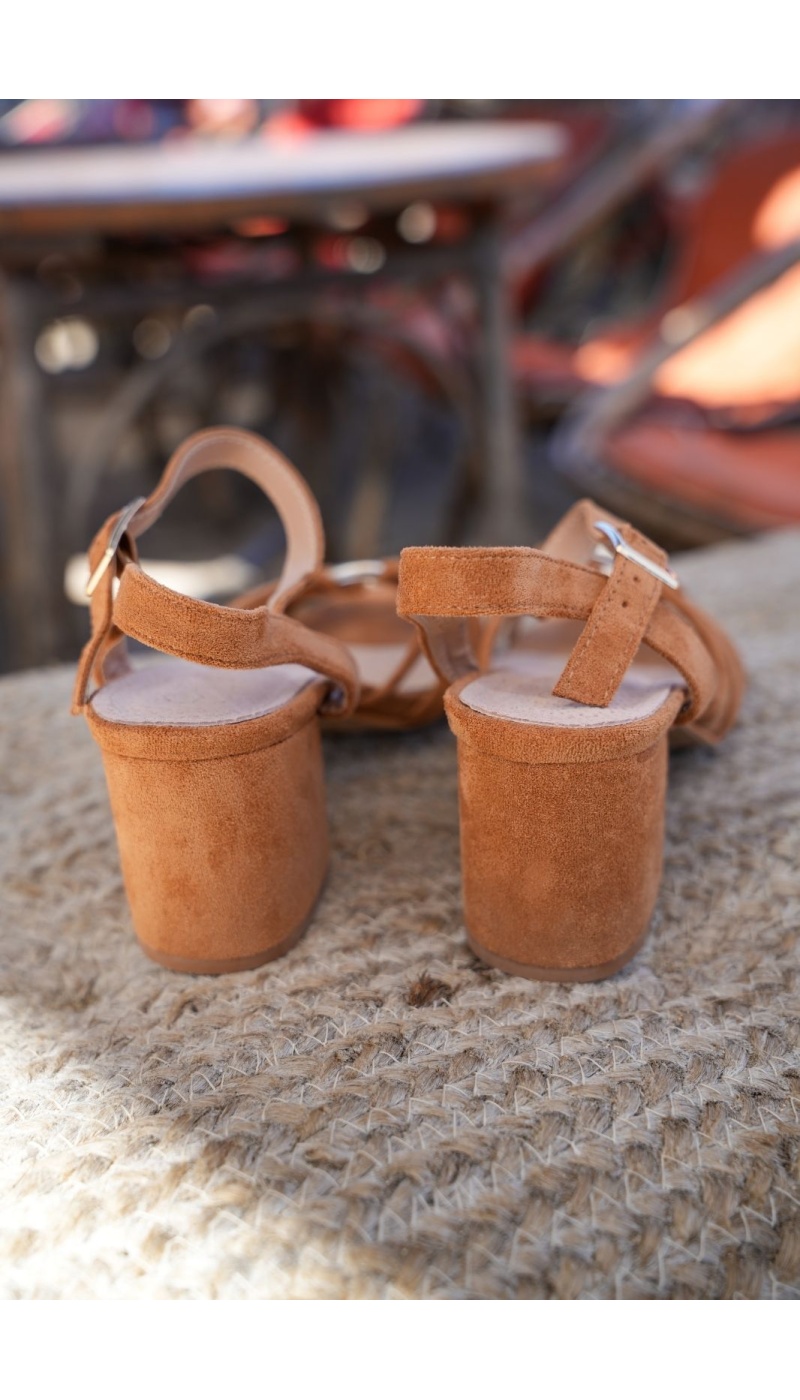 Talons Camel Tressé FLORES