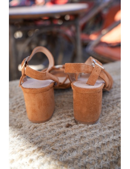 Talons Camel Tressé FLORES