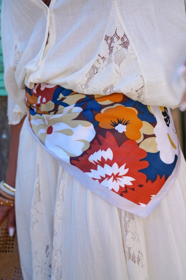 FOULARD FLERUS ECRU E26