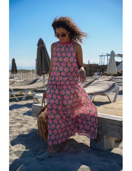 Robe Coquillage Vert AMELIA