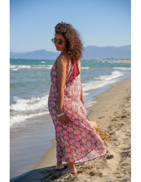 Robe Coquillage Vert AMELIA
