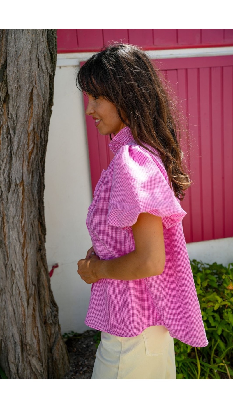 CHEMISIER IMPRI FUSHIA E26