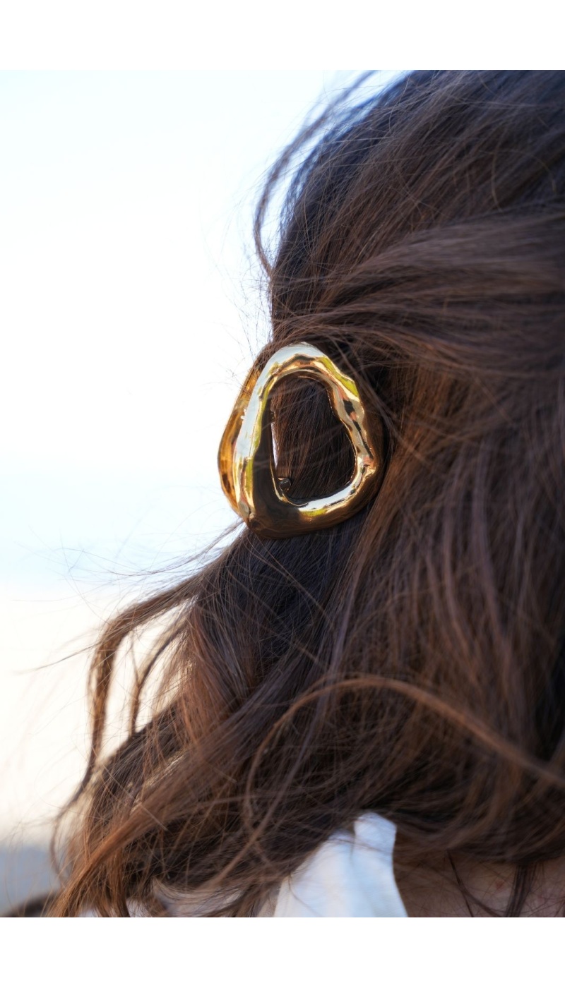 ACCESSOIRE CHEVEUX PINCE DORÉ E26