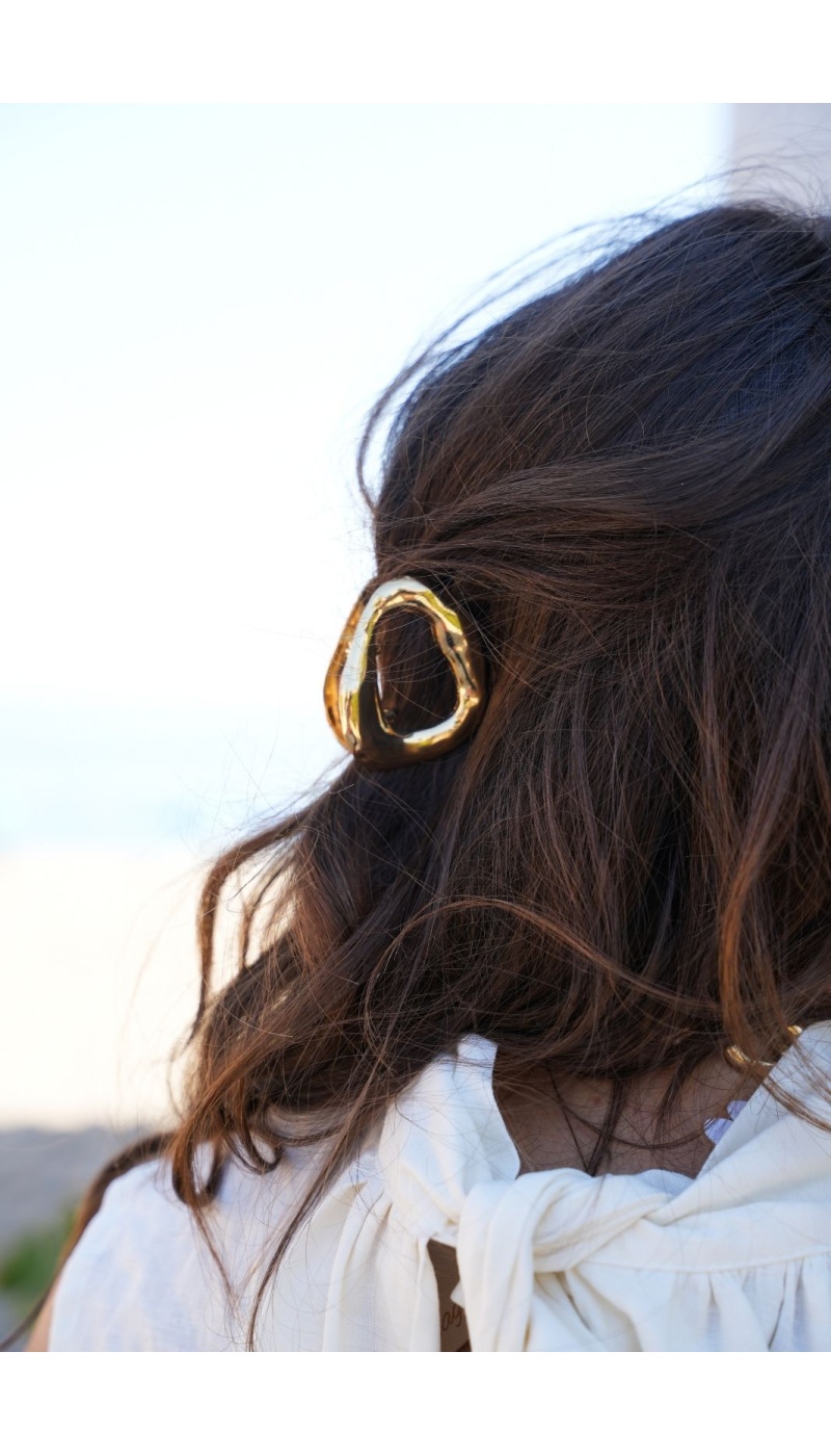 ACCESSOIRE CHEVEUX PINCE DORÉ E26