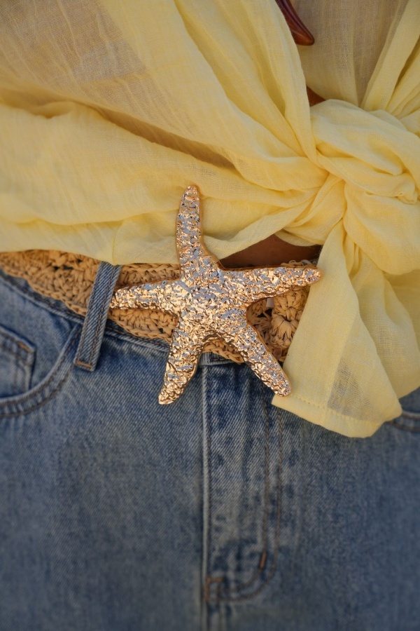 Ceinture Etoile Taupe STELLA