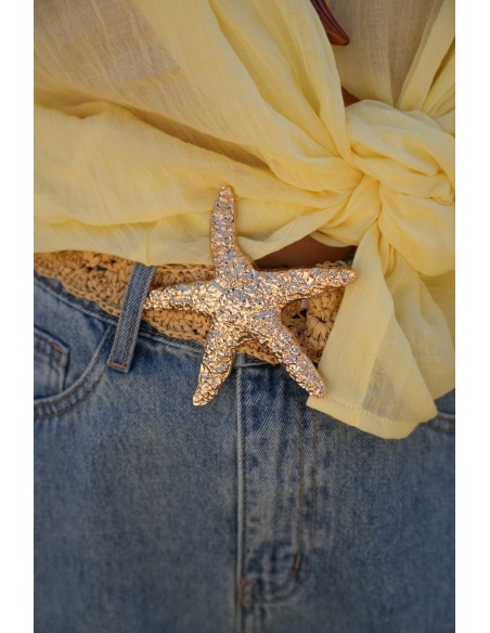 Ceinture Etoile Taupe STELLA