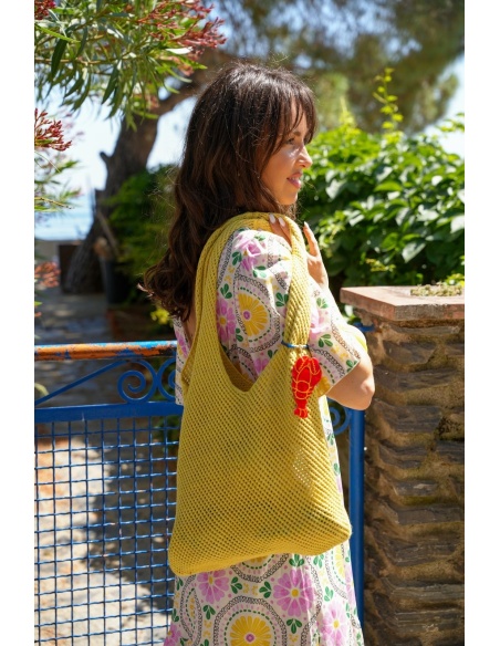 SAC FEMME FILET JAUNE E26