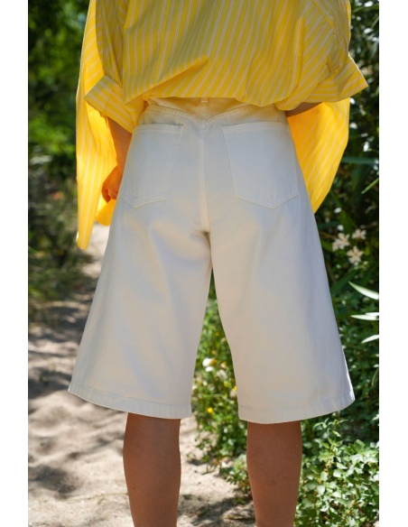 BERMUDAS FEMME  BLANC E26