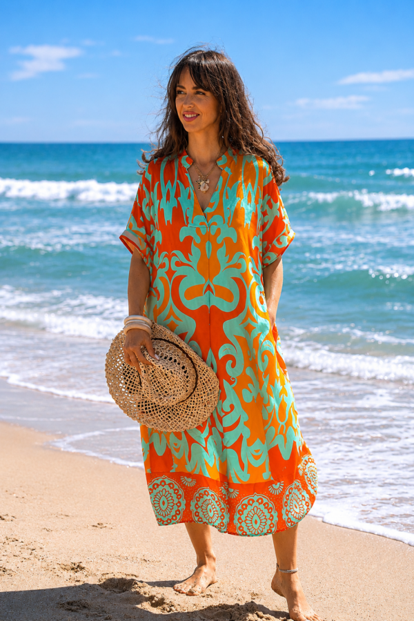 ROBES FEMME LONGUE AQUA E26