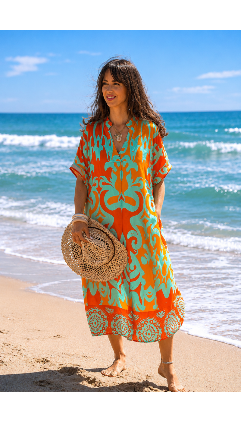 Robe Longue Aqua VAIANA