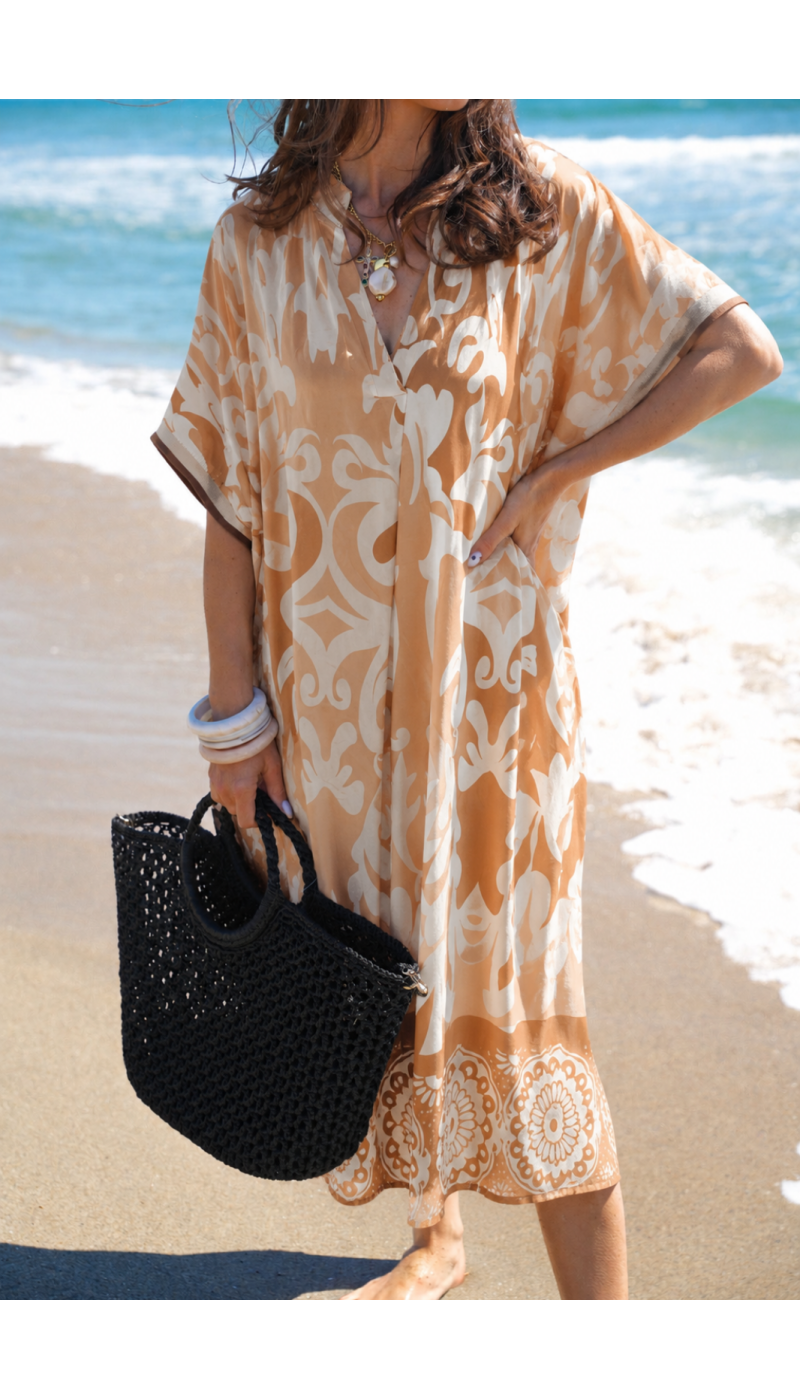Robe Longue Beige VAIANA