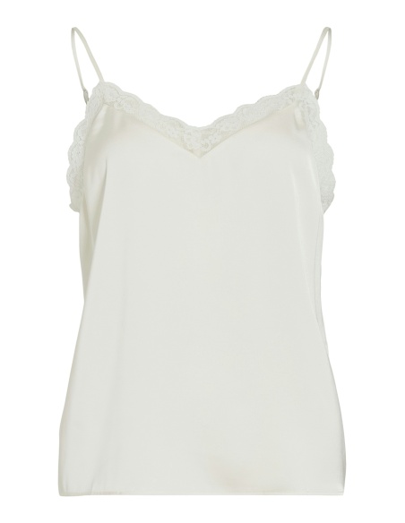 Cloud Dancer VIENNA Satin Tank Top
