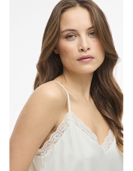 Cloud Dancer VIENNA Satin-Tanktop
