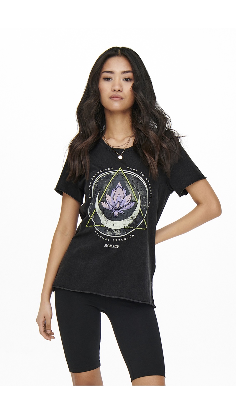 T-Shirt Schwarz ONLLUCY