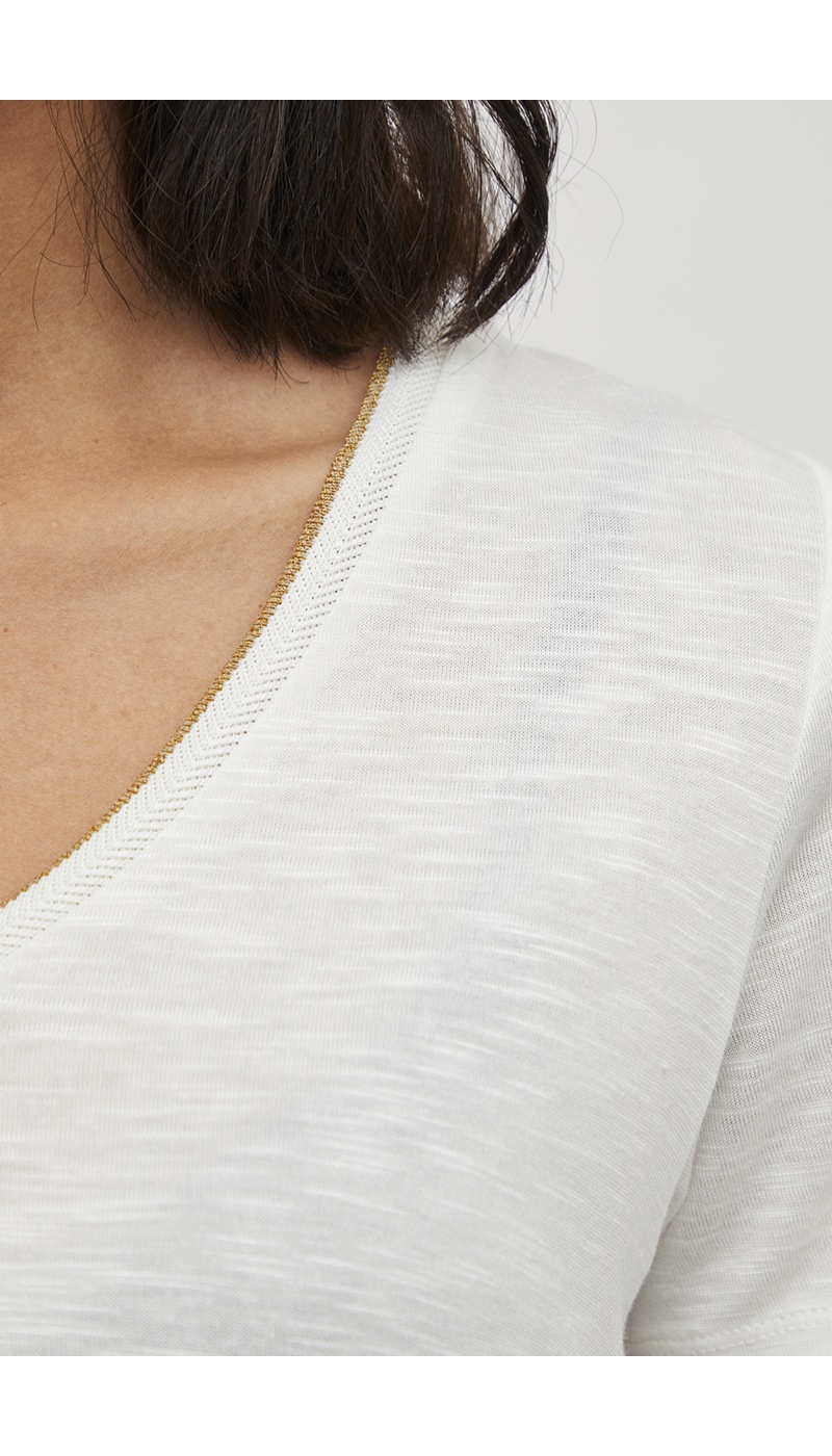 Gold Cloud Dancer T-Shirt VINOEL VILA - 4 | TOPS