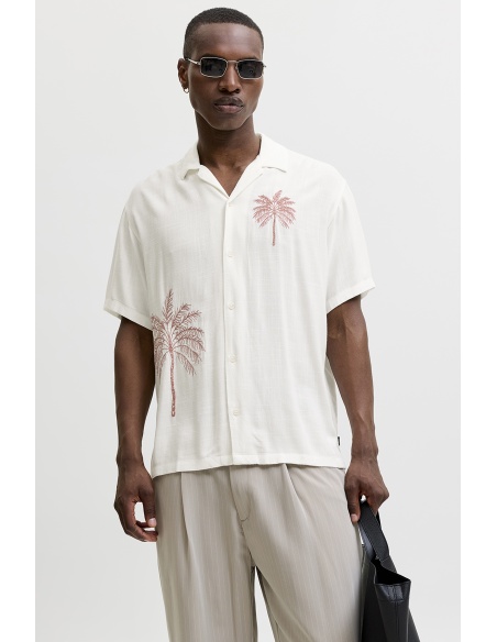 Chemise Palmier Cloud Dancer JPRBLAFRED