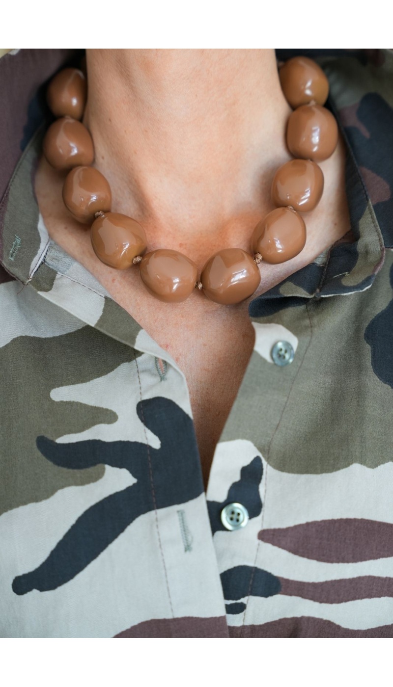 Collier Boule Camel EVE