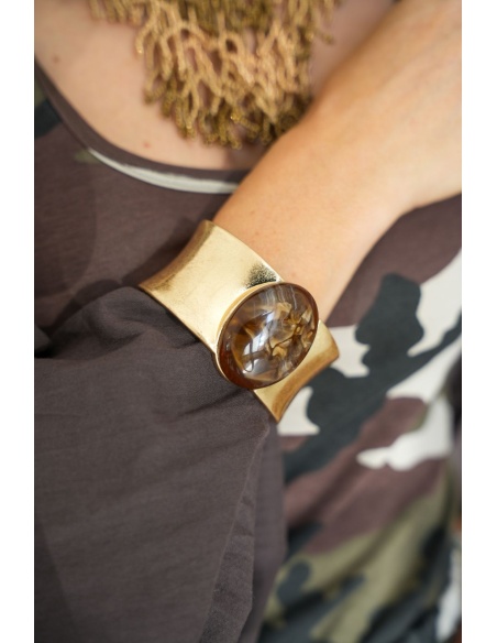 Pulseira TALAIA Pedra Marrom