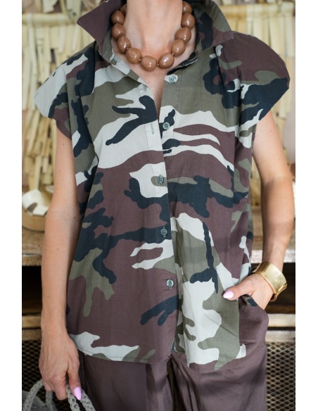 TESS Camouflage-Bluse