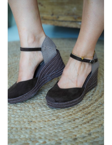 Espadrilles Compensées Café TOSSA