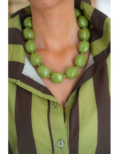 Collier Boule Vert EVE