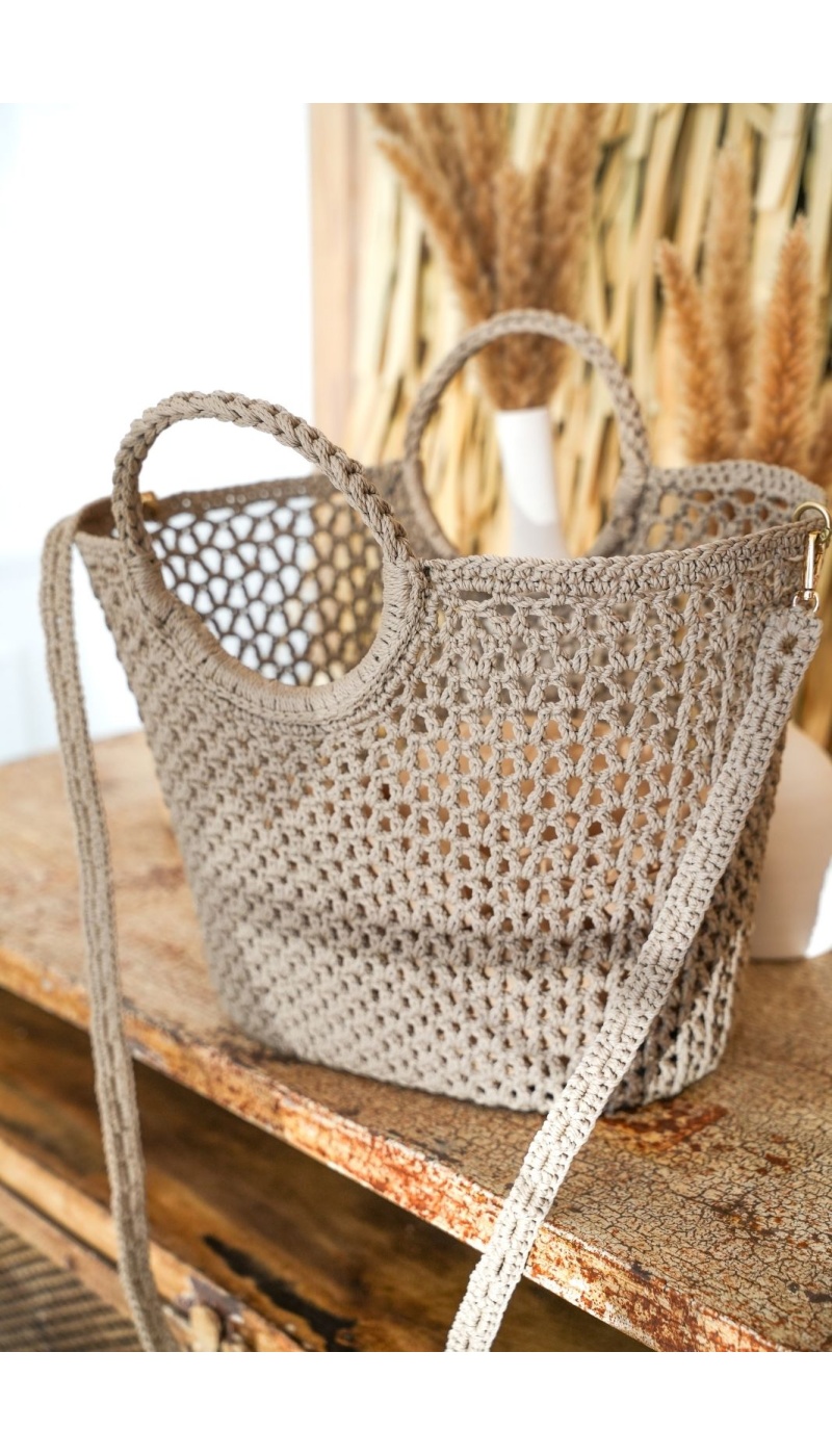 Cabas Ajouré Beige GLAÏEUL