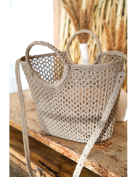Cabas Ajouré Beige GLAÏEUL