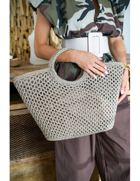 Cabas Ajouré Beige GLAÏEUL