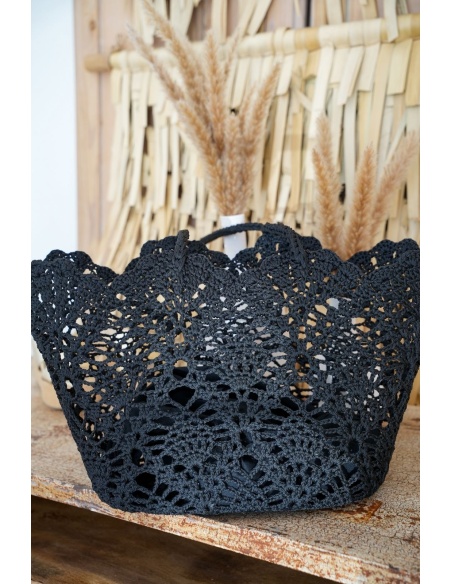 Cabas Ajouré Noir GLAÏEUL
