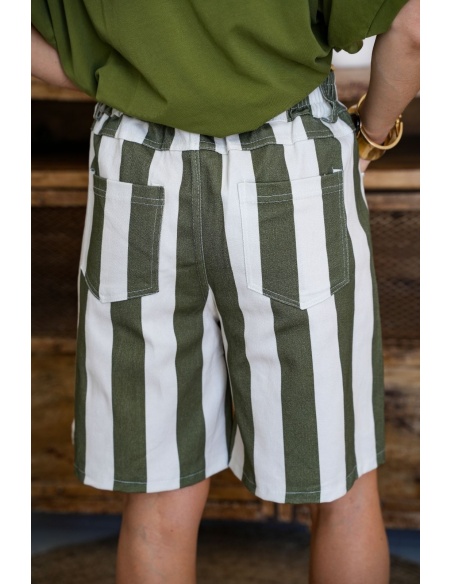 Short Rayé Kaki LOU