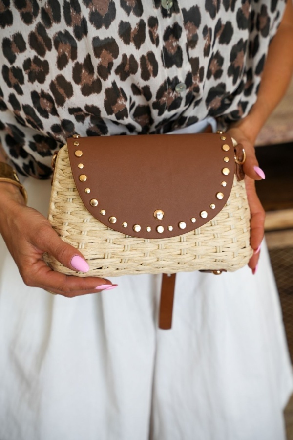 SAC FEMME MARRON ECRU