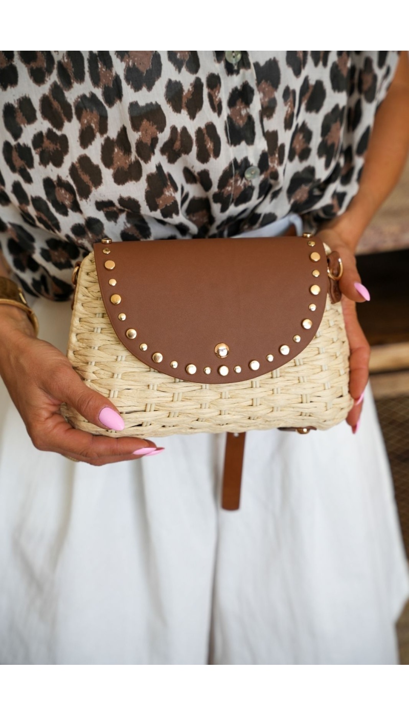 SAC FEMME MARRON ECRU