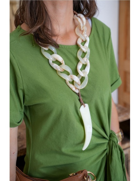 Collier Dent Blanc BLOMAR