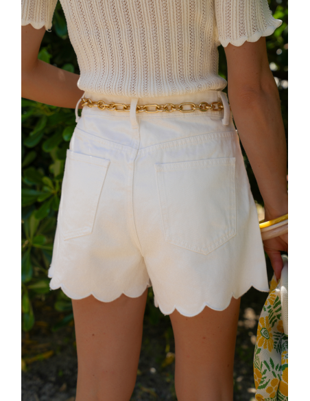 Shorts de Mujer Crudo AMBRE - Moda Chic y Elegante para Mujer