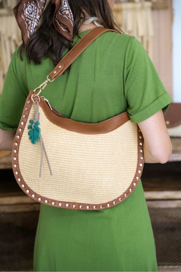 Sac Camel Clouté Maxi VIVI