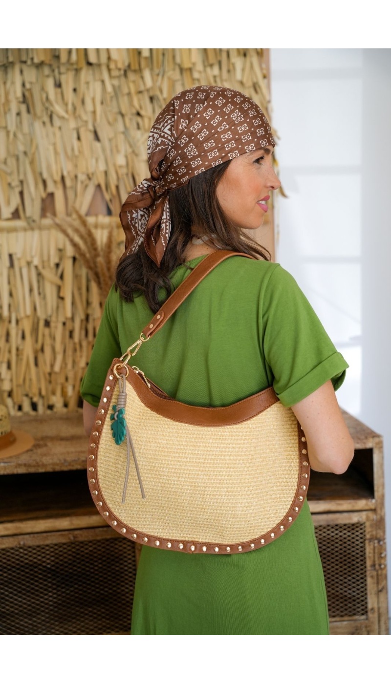 Sac Camel Clouté Maxi VIVI