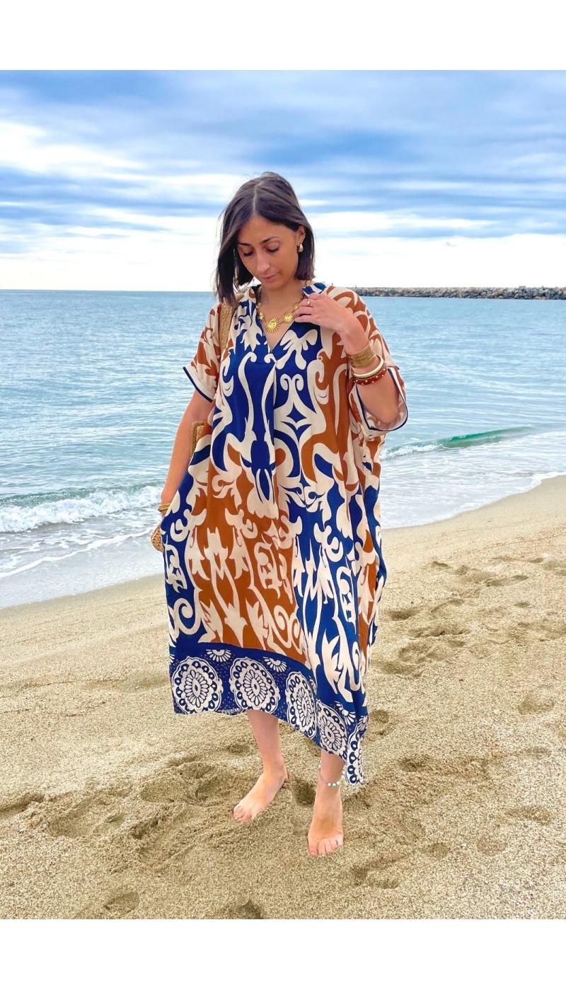 VAIANA Navy Long Dress