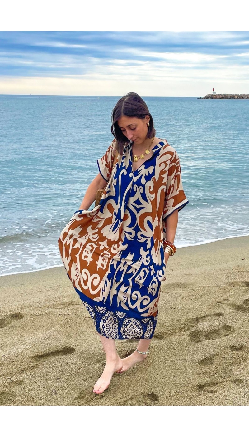 Vestido Largo Marino VAIANA