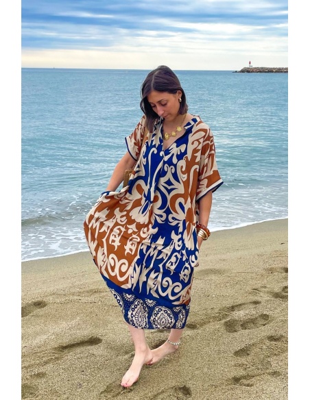 Vestido Largo Marino VAIANA