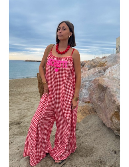 BICHETTE Mono Vichy Rojo