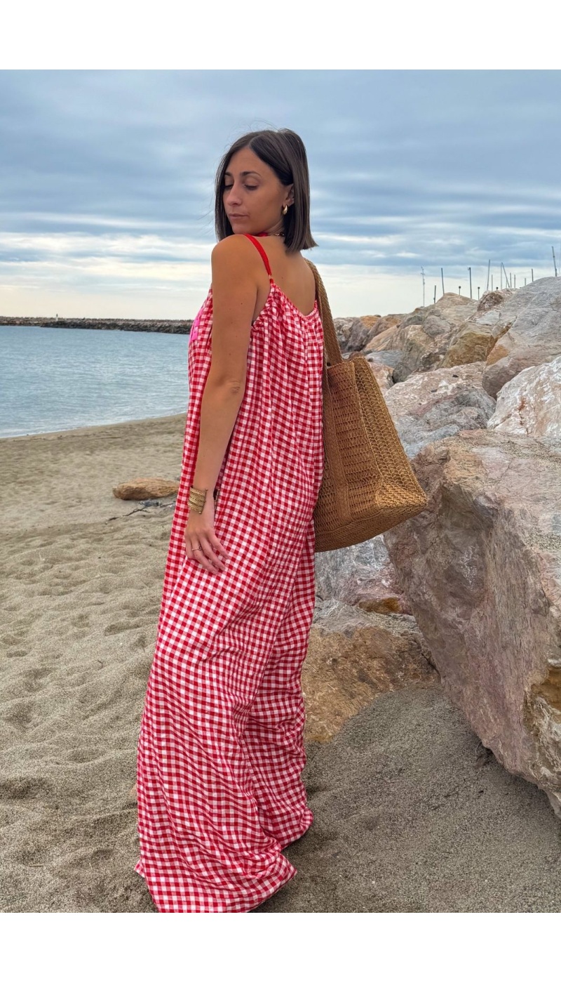 BICHETTE Mono Vichy Rojo