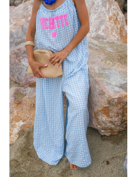 BICHETTE Sky Vichy Jumpsuit