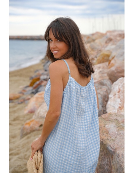 BICHETTE Sky Vichy Jumpsuit