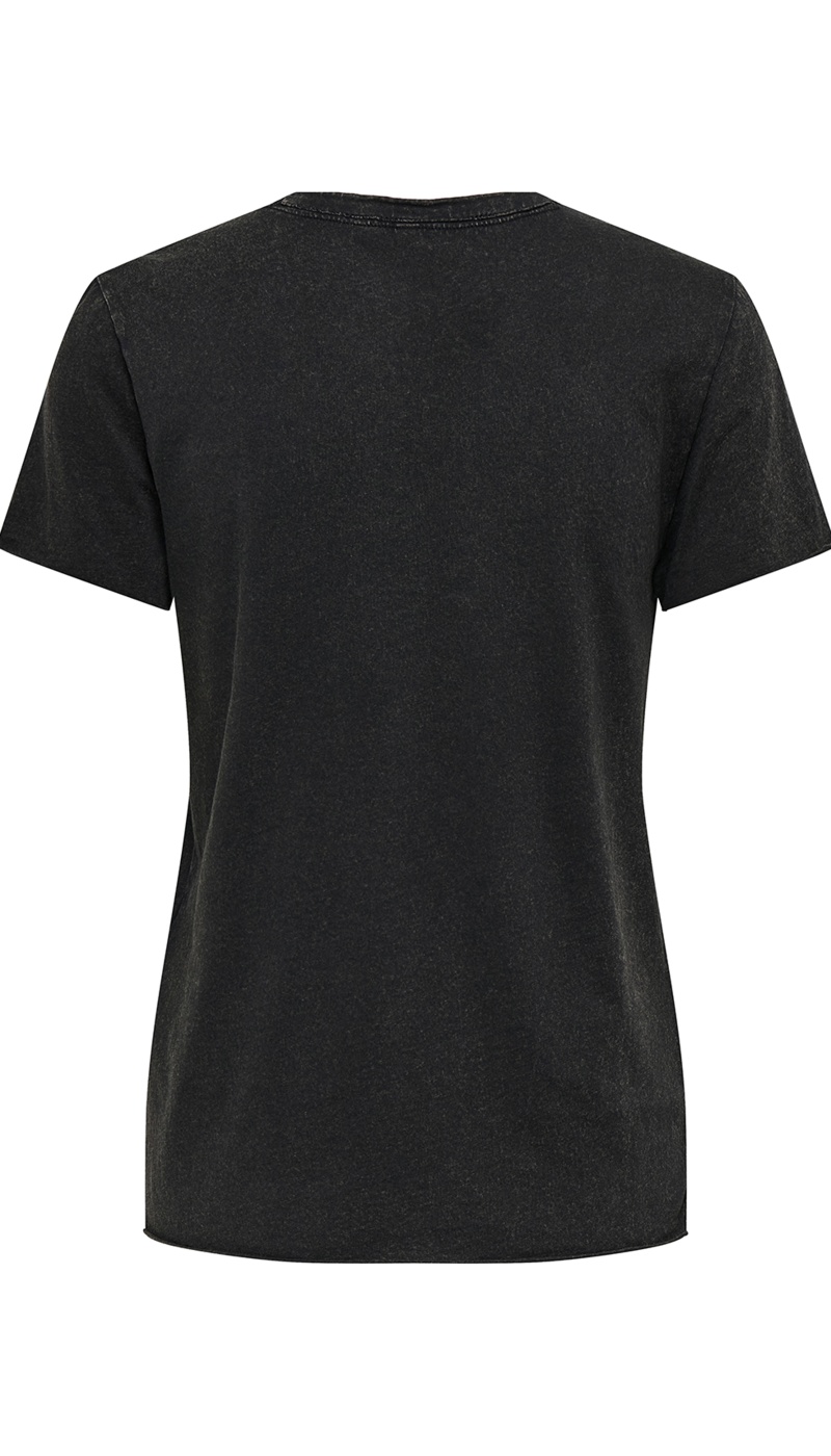 Wildes schwarzes T-Shirt ONLLUCY