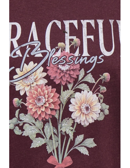 Anmutiges Feigen-T-Shirt ONLLUCY
