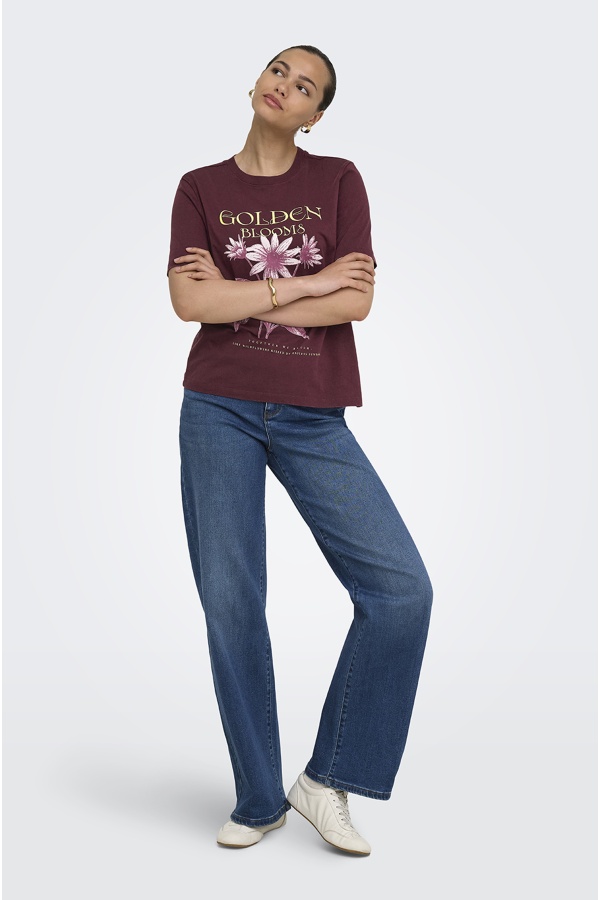 Camiseta Flores de Figo ONLLUCY